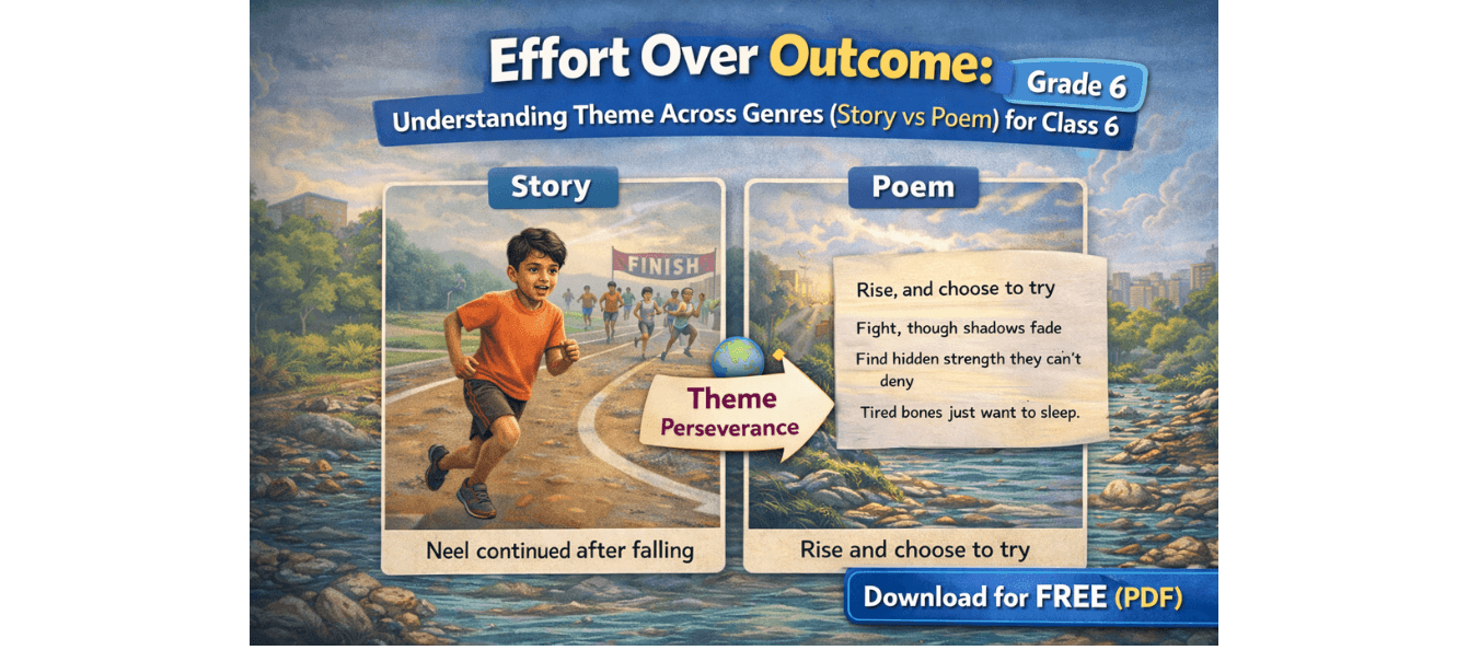 Grade 6 Theme Across Genres Worksheet – Practice & Examples [PDF].png