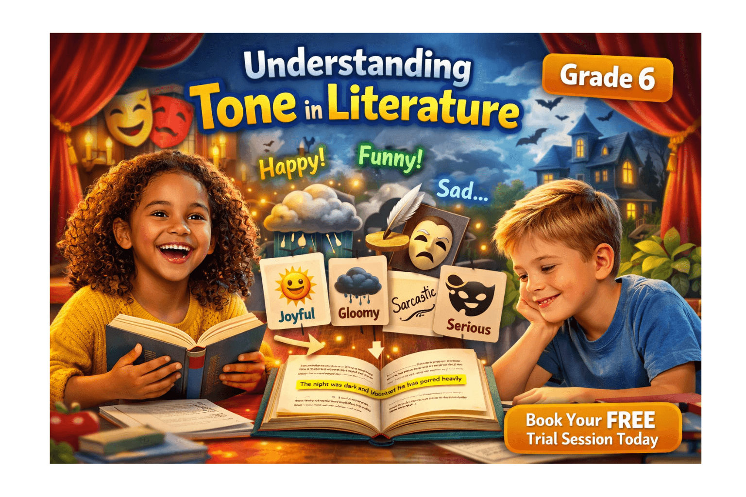 Grade 6 Tone of the Text English Grammar Worksheet [Free PDF].png