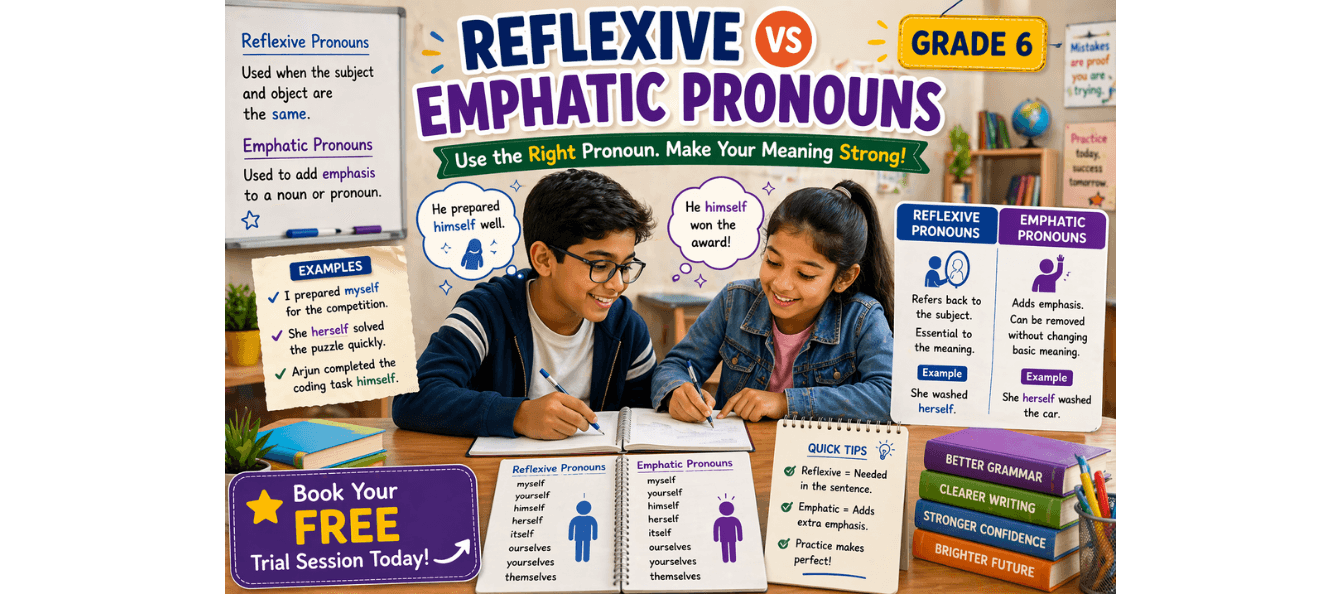 Grade 6 Worksheet Reflexive vs Emphatic Pronouns [Grammar Practice].png