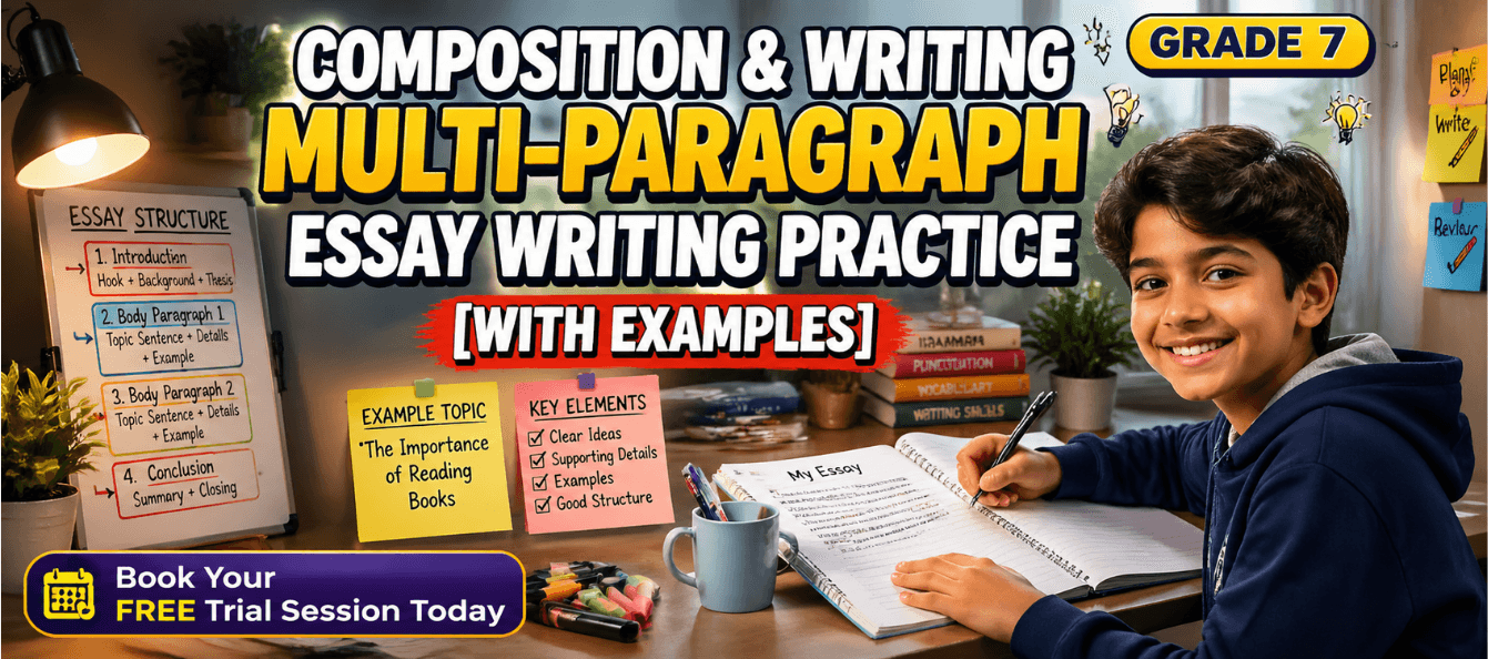 Grade 7 Composition & Writing Multi-Paragraph Essay Writing Practice [With Examples].png