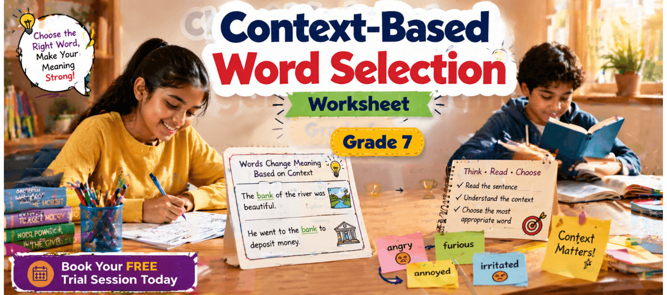 Grade 7 Context-Based Word Selection Worksheet [Free PDF].png
