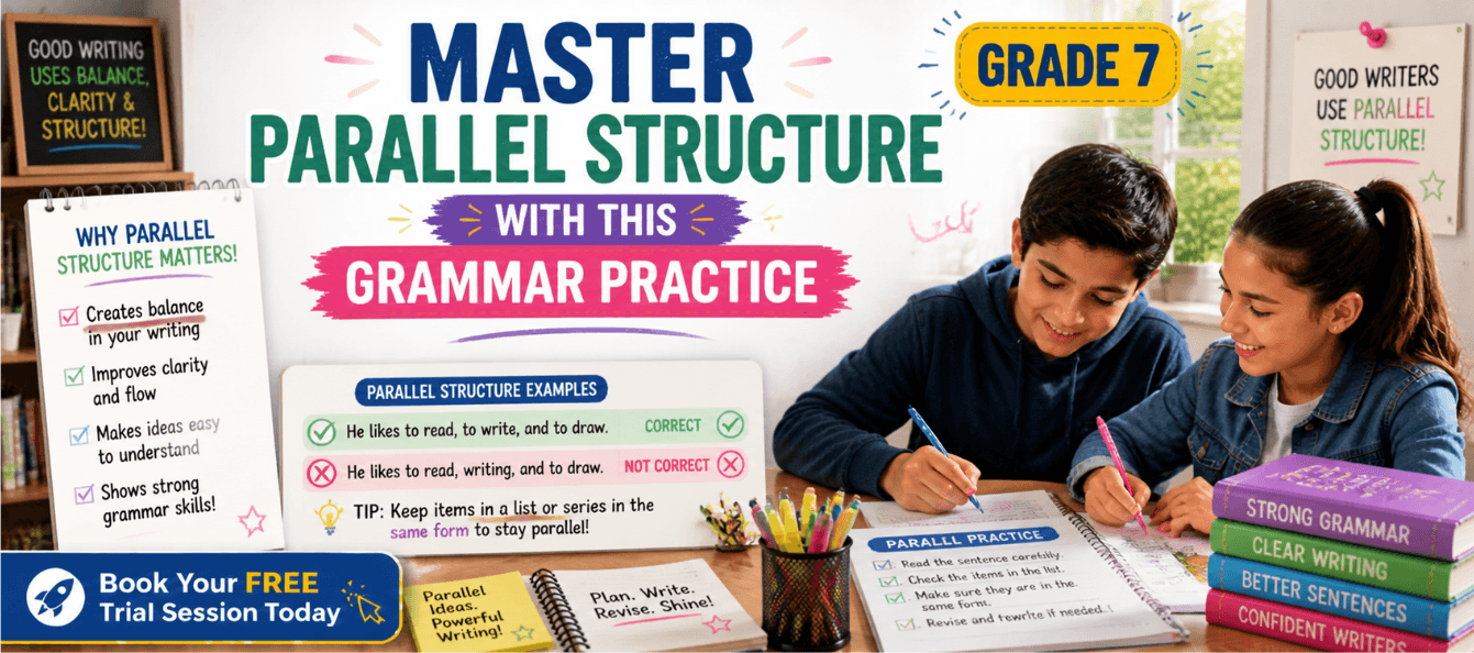 Grade 7 Master Parallel Structure with This Grammar Practice.png
