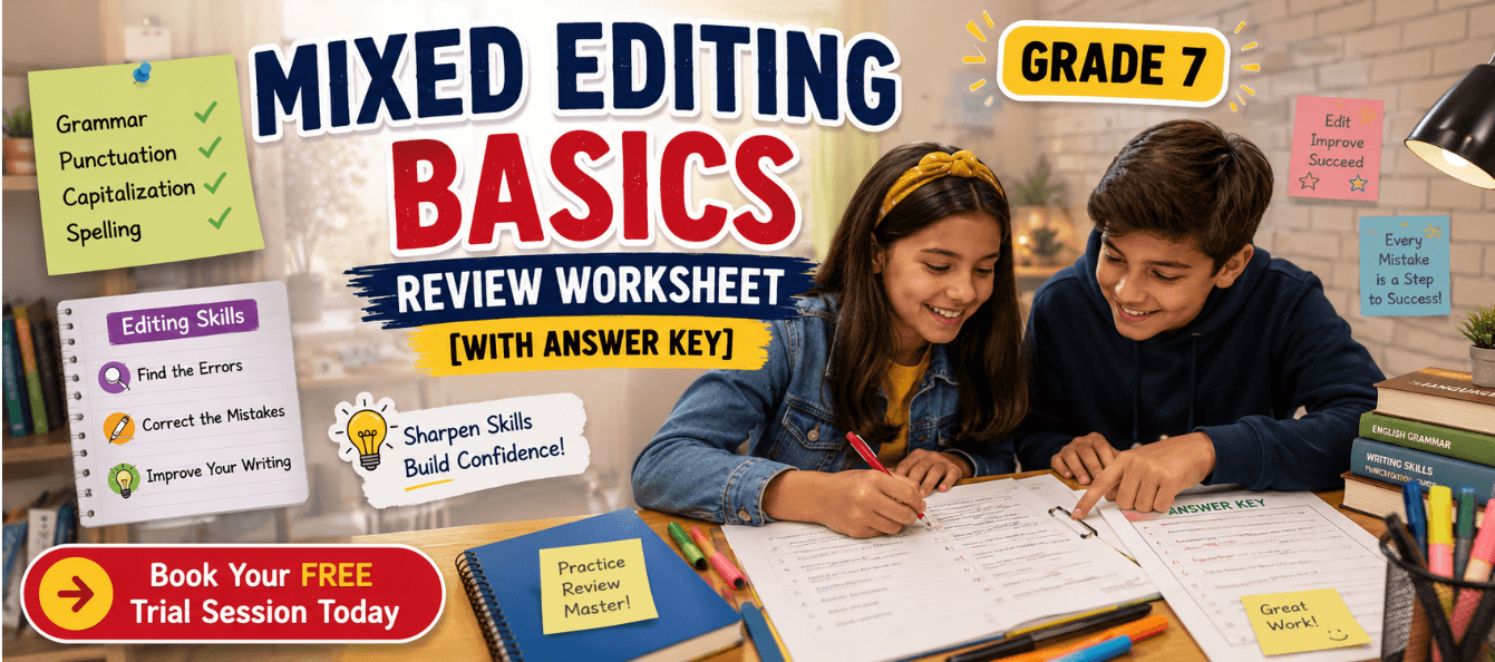 Grade 7 Mixed Editing Basics Review Worksheet [With Answer Key].png