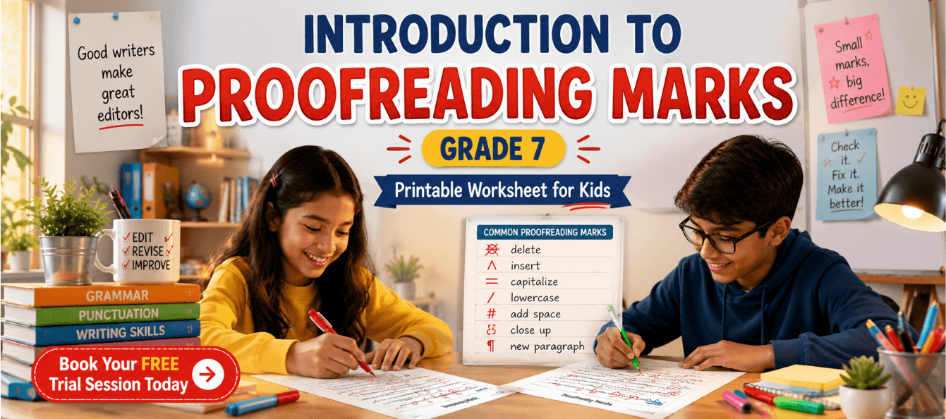Grade 7 Proofreading Marks Introduction [Printable Worksheet for Kids].png
