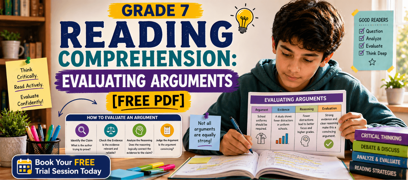 Grade 7 Reading Comprehension_ Evaluating Arguments [Free PDF].png
