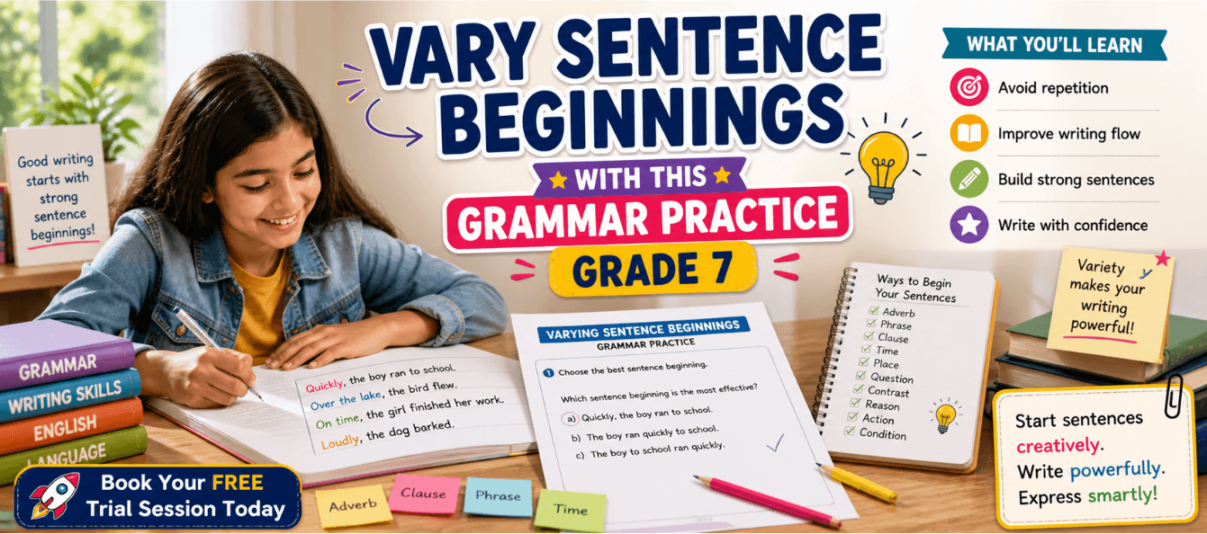 Grade 7 Vary Sentence Beginnings with This Grammar Practice [PDF].png