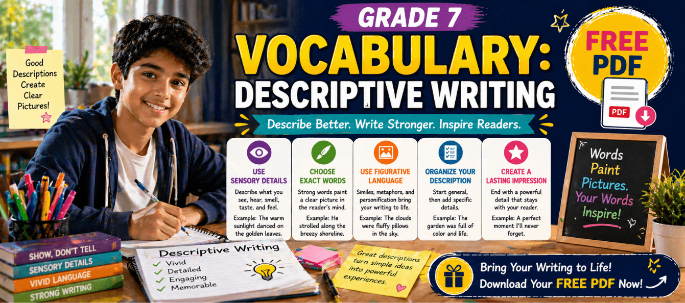Grade 7 Vocabulary_ Descriptive Writing [Free PDF].png