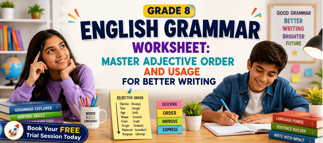 Grade 8 Adjective Order and Usage Worksheet for Better Writing.png
