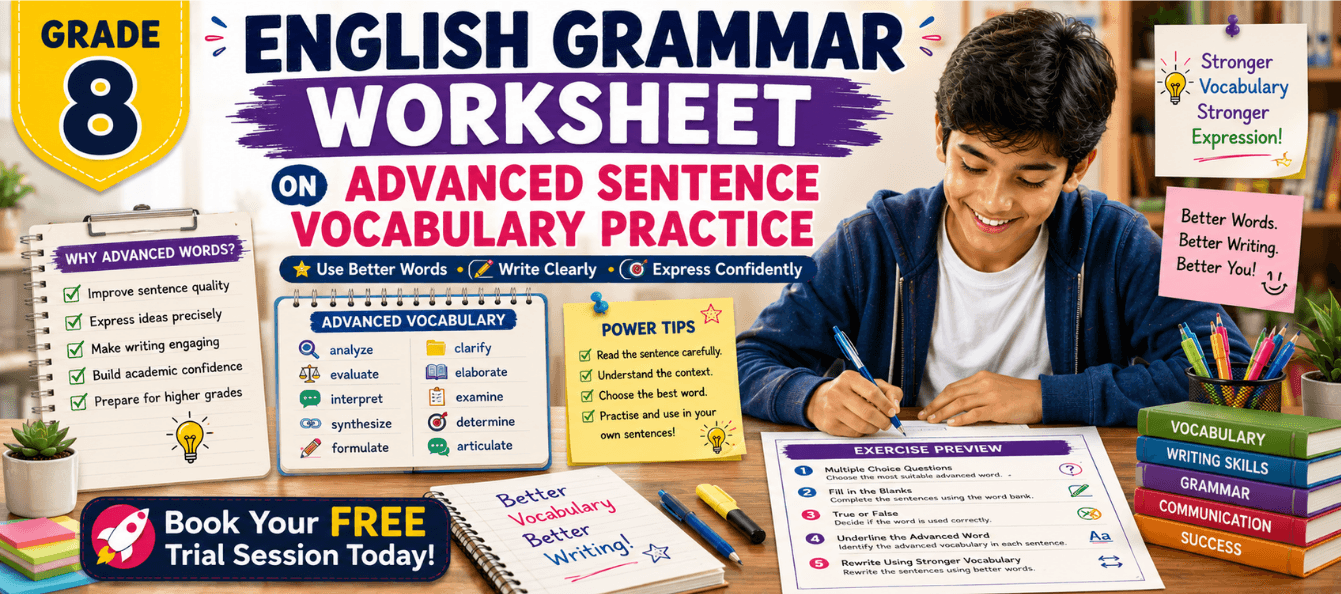 Grade 8 Advanced Sentence Vocabulary Practice Worksheet.png