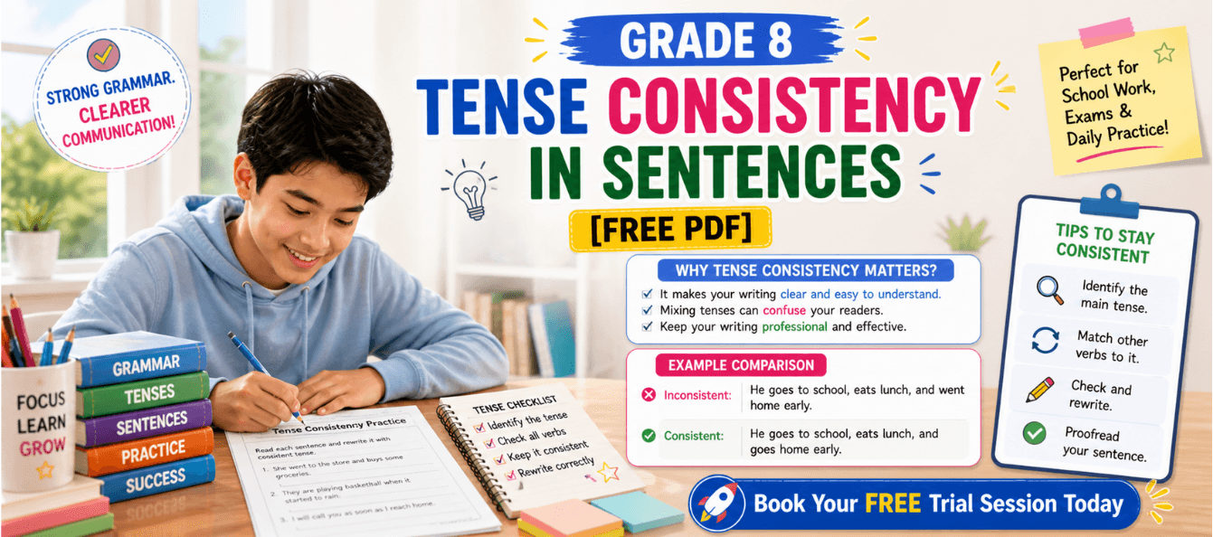 Grade 8 Grammar Worksheet_ Tense Consistency in Sentences [Free PDF].png