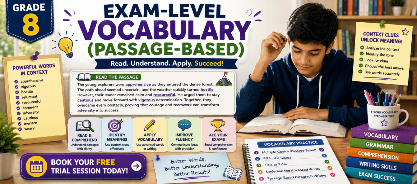 Grade 8 Passage-Based Vocabulary Questions Worksheet.png