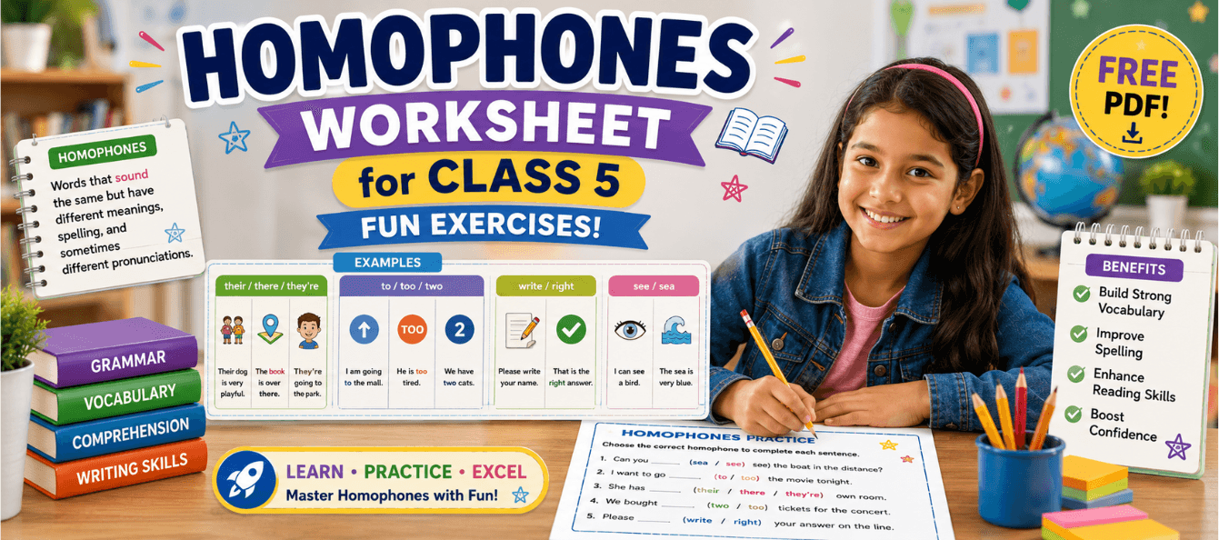 Homophones Worksheet for Class 5 Fun Exercises [Free PDF].png