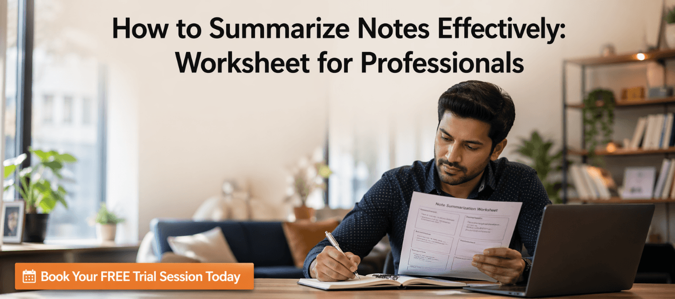 How to Summarize Notes Effectively Worksheet for Professionals.png