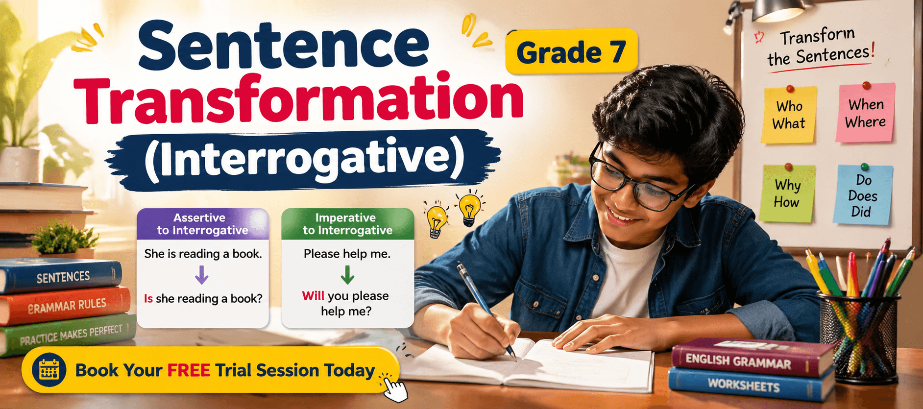Interrogative Sentence Transformation Grammar Worksheet for Class 7 [With Examples].png