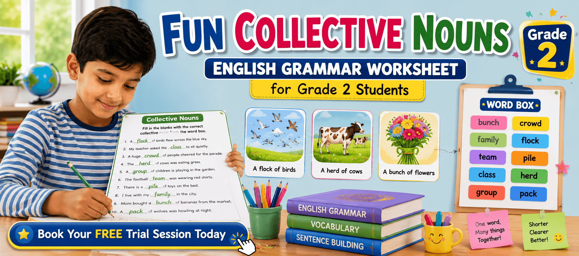 Learn Collective Nouns with Class 2 English Grammar PDF.png