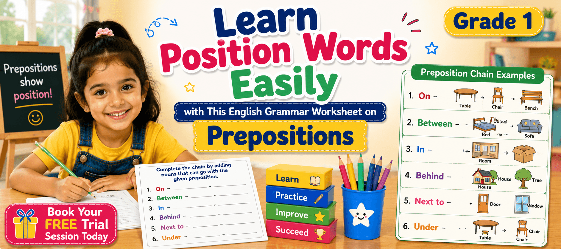 Learn Prepositions with Fun Class 1 English Worksheets.png