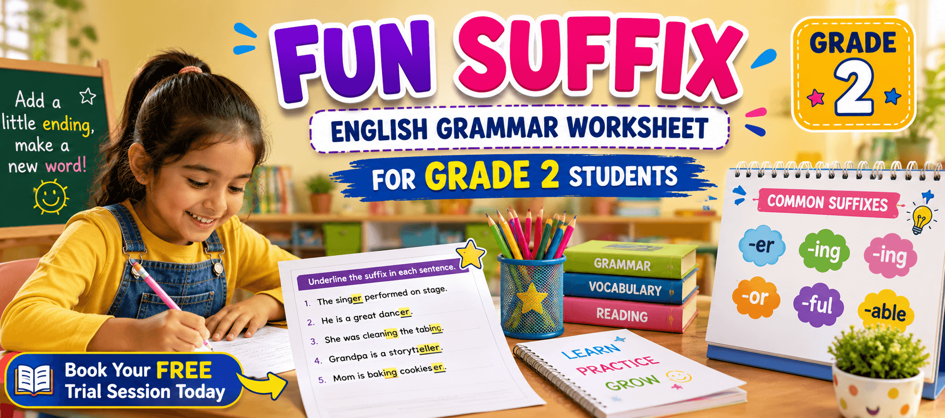 Learn Suffixes with Grade 2 English Grammar Exercises.png