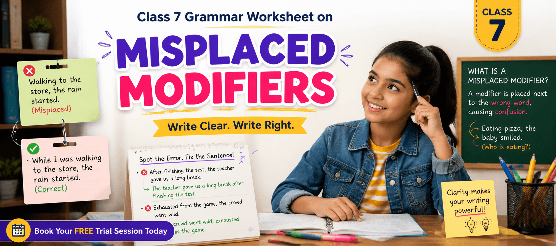 Misplaced Modifiers for Grade 7 Printable Grammar Practice [PDF].png