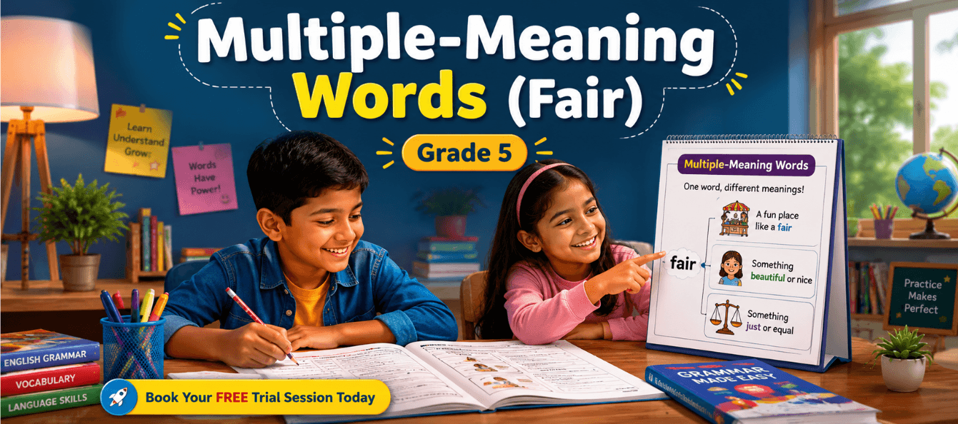 Multiple-Meaning Words Worksheet for Class 5 [With Answers].png