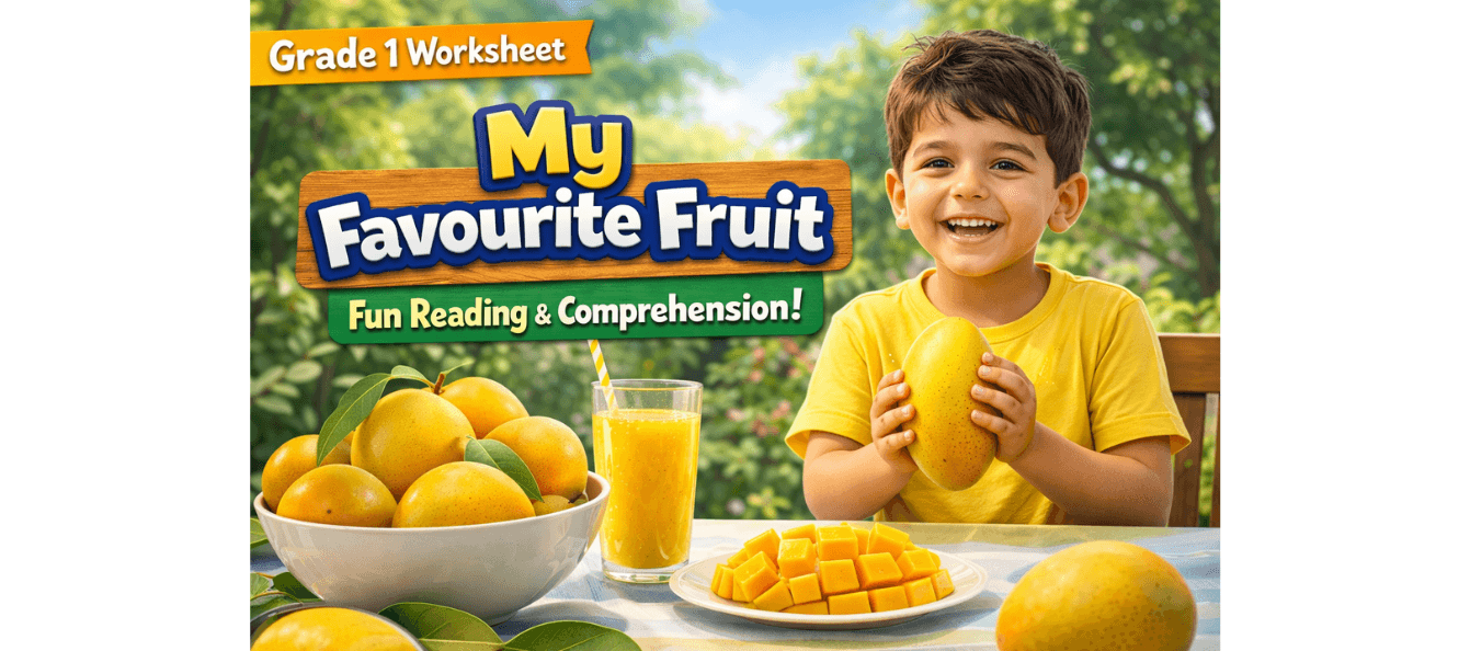 My Favorite Fruit Reading Passage for Class 1 Practice.png