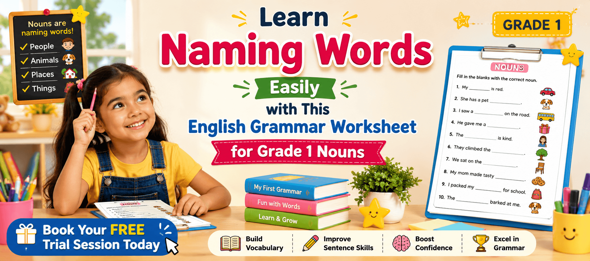 Nouns Worksheet for Class 1 Students Printable PDF.png