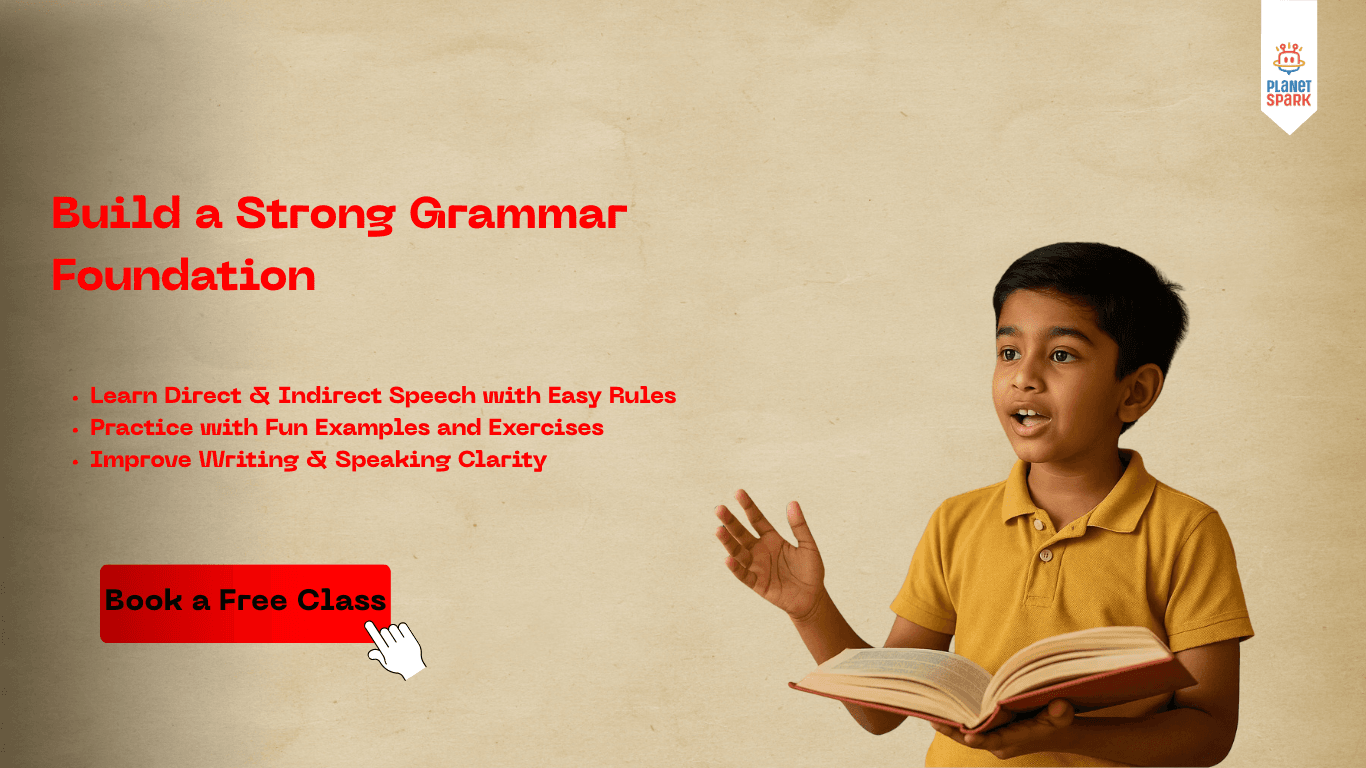 Direct and Indirect speech with planet spark