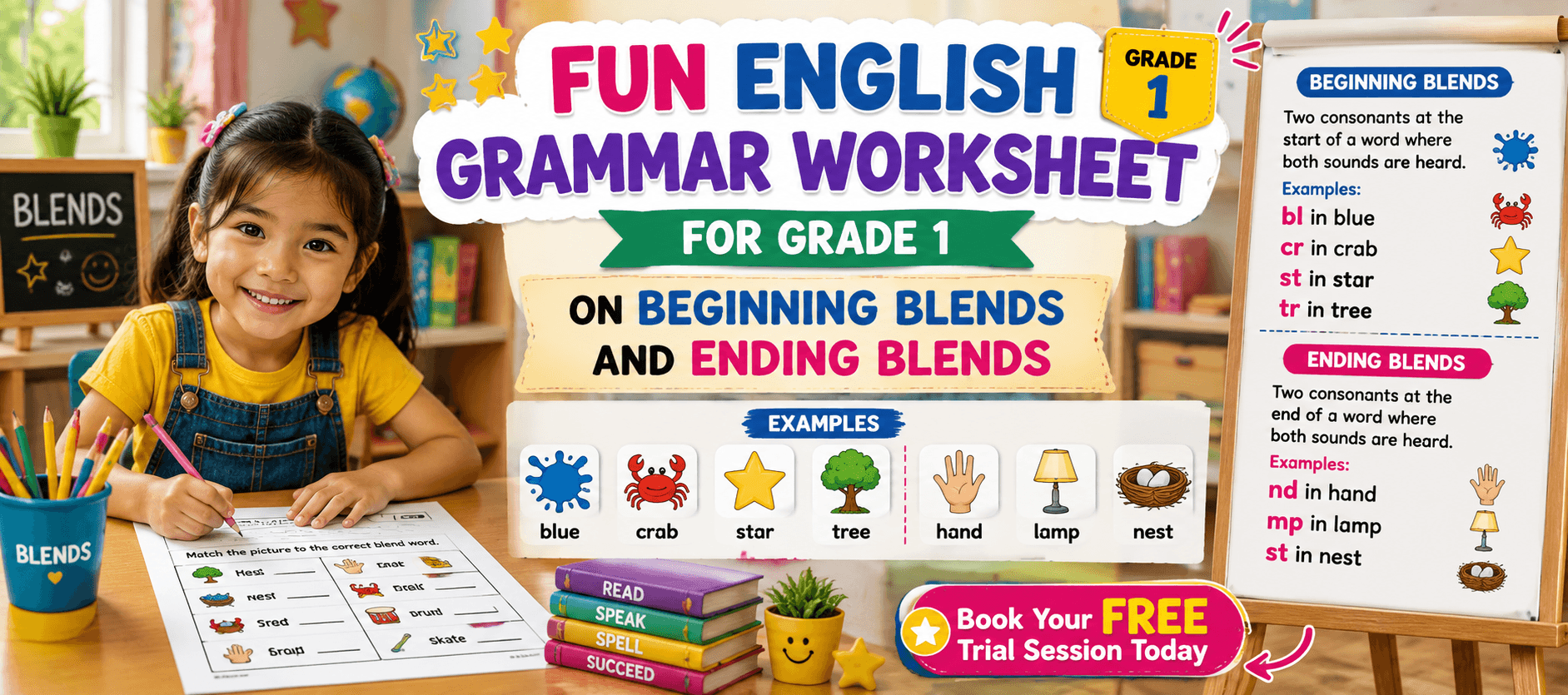 Phonics Blends Practice PDF for Class 1 Students.png