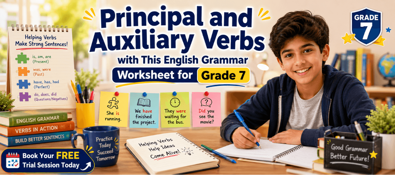Principal and Auxiliary Verb Forms Practice for Grade 7.png