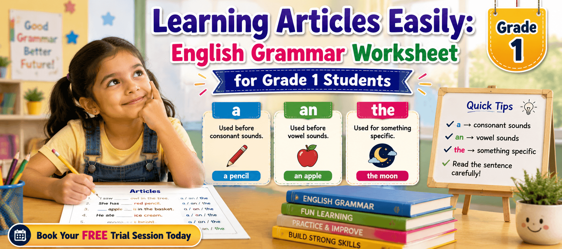 Printable A An The Exercises for Grade 1 Students.png