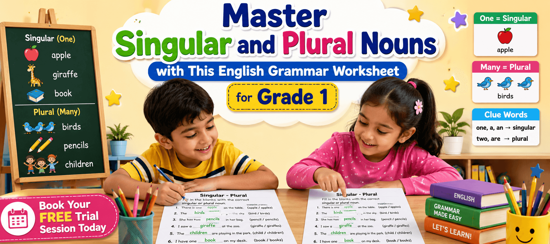 Printable English Worksheet on Singular & Plural Nouns.png