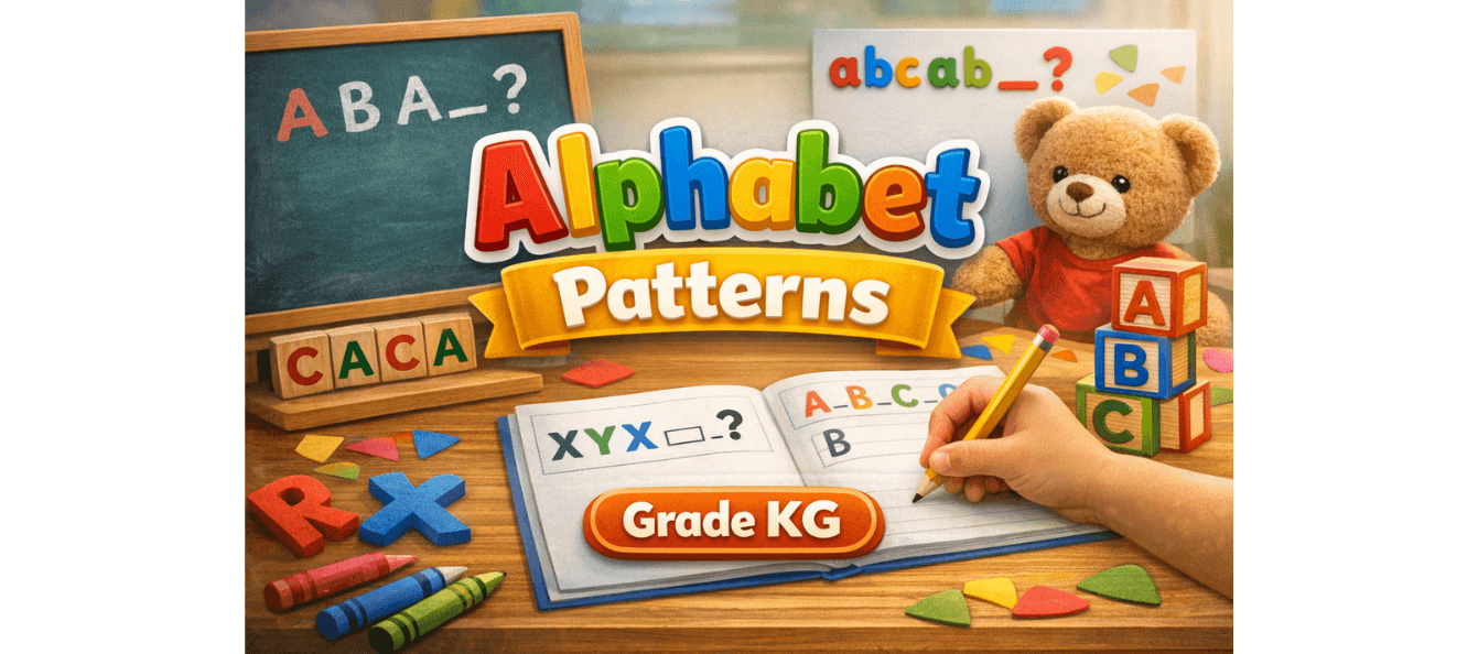 Printable KG Worksheet Alphabet Pattern Activity PDF.png