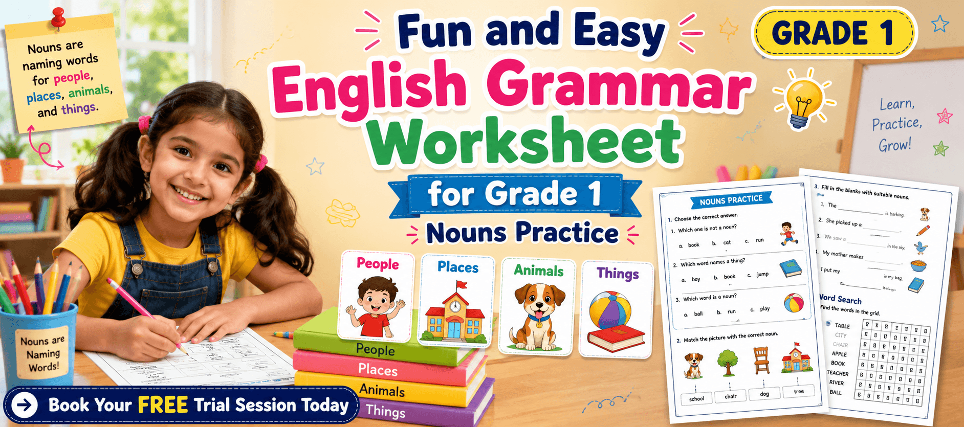 Printable Naming Words Exercises for Grade 1 Students.png