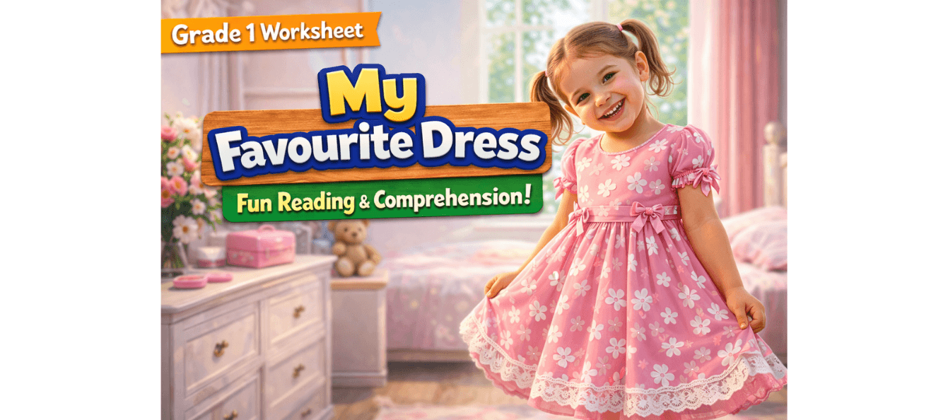 Printable Reading Passage for Class 1 Favorite Dress Theme.png