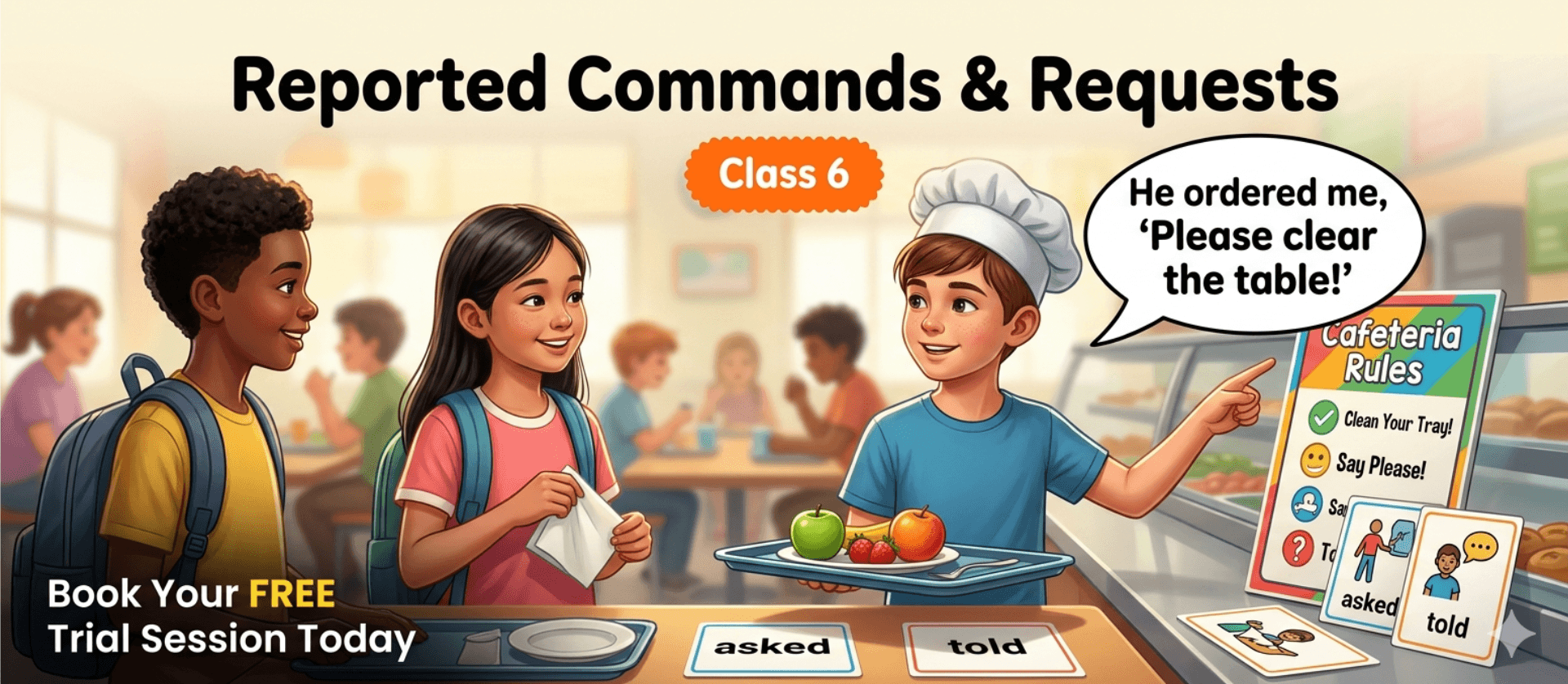 Reported Commands and Requests Worksheet Class 6 PDF.png