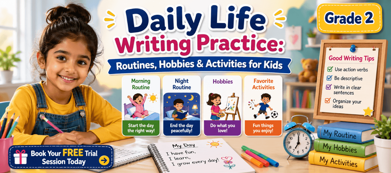 Routines Hobbies Worksheet for Kids Grade 2 PDF.png