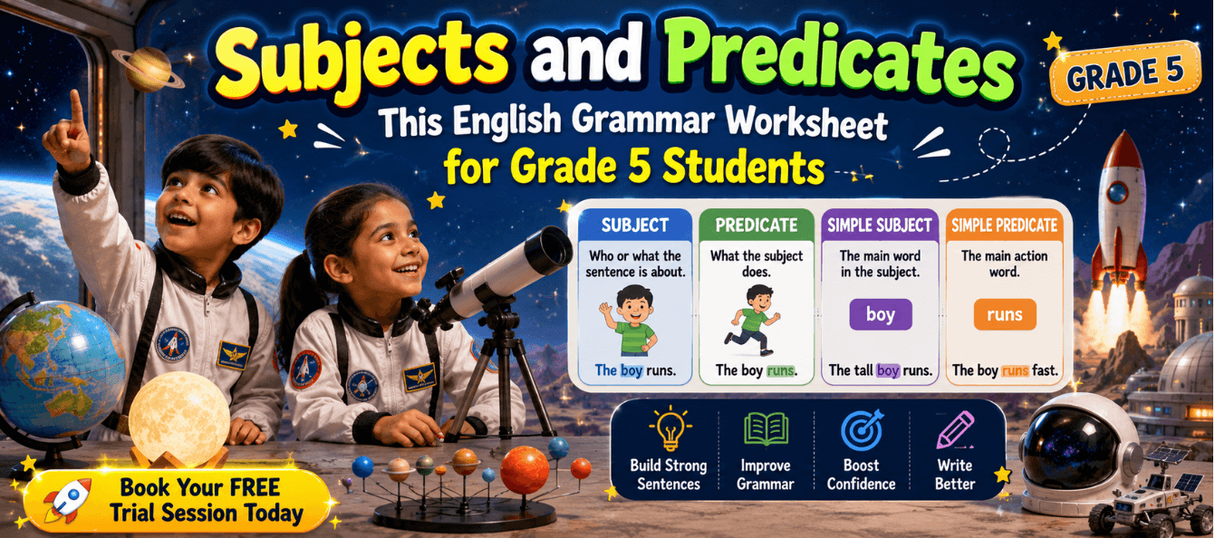 Simple and Complete Subjects and Predicates Worksheet Grade 5.png