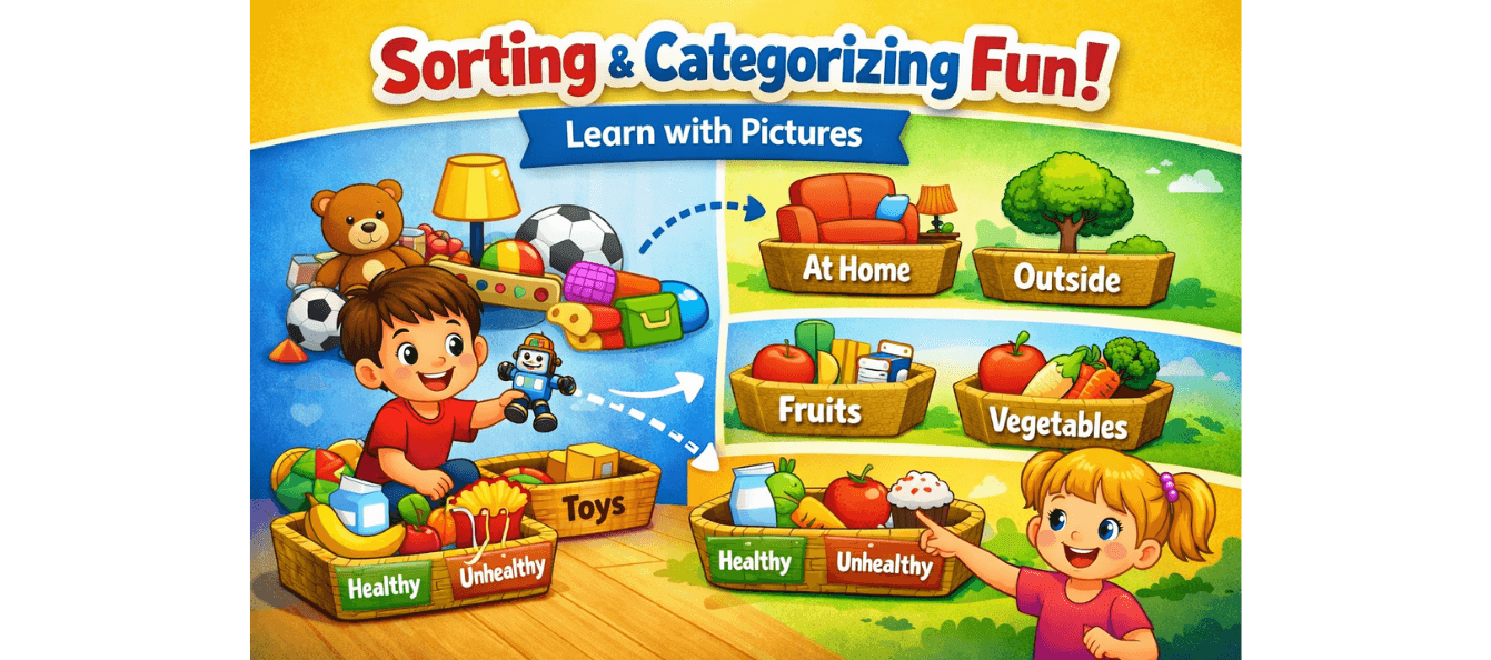 Sorting & Categorizing Pictures Worksheet Grade 1.png