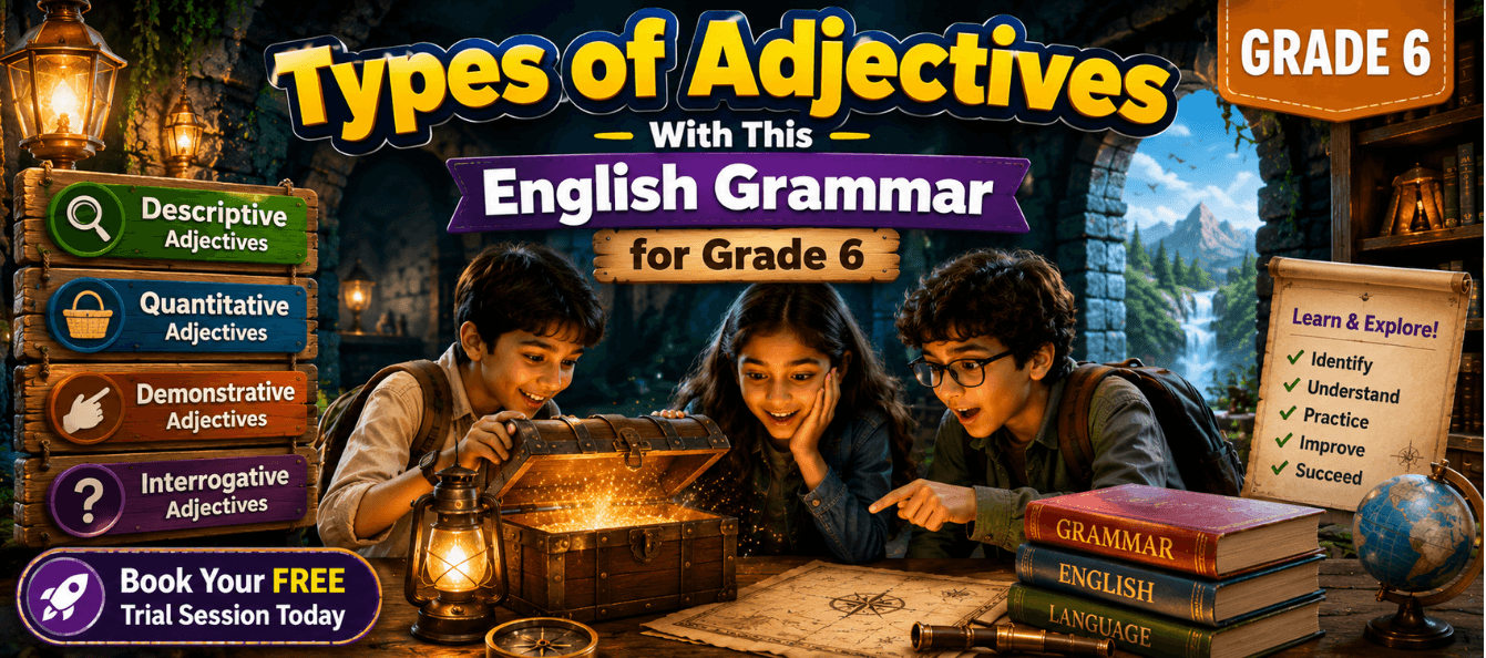 Types of Adjectives Printable English Worksheet for Class 6.png