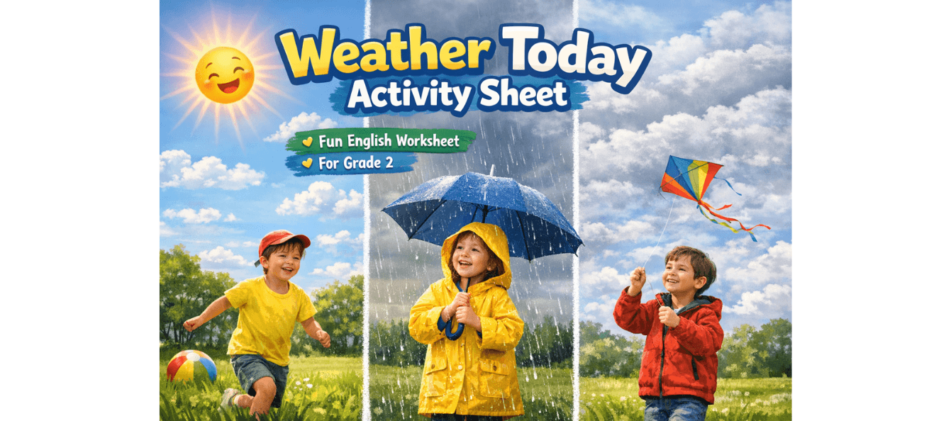 Weather Today Activity Sheet – Fun English Worksheet for Grade 2.png