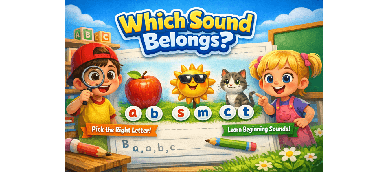 Which Sound Belongs Worksheet – Choose 1 of 2 Grade KG.png