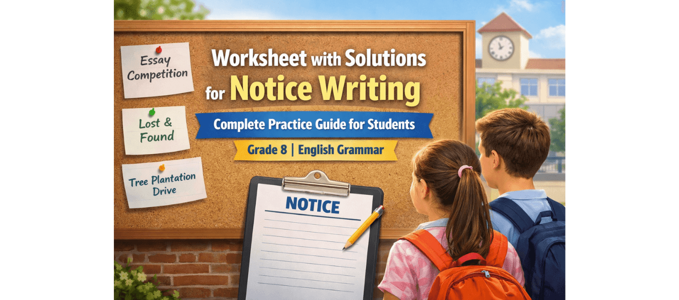 Worksheet with Solutions for Notice Writing Grade 8 PDF.png