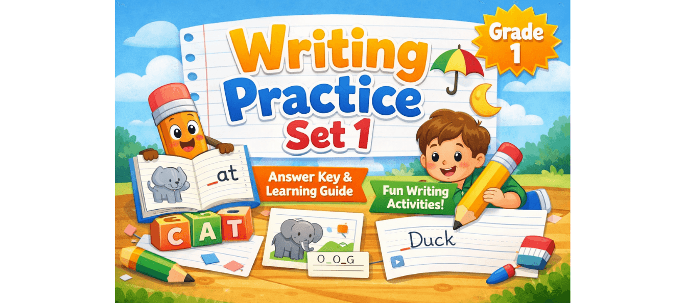 Writing Practice Set 1 Worksheet for Grade 1 Students.png