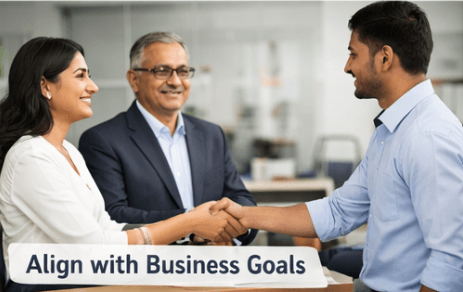 Aligning efforts with business goals