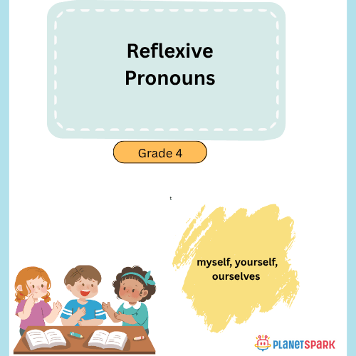Class 4 Grammar Worksheet on Reflexive Pronouns
