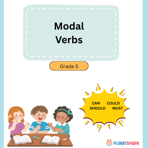 Class 5 English Worksheet on Modal Verbs Usage