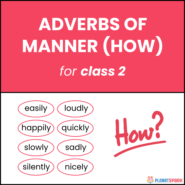 Class 2 Grammar Worksheet: Adverbs of Manner (How)