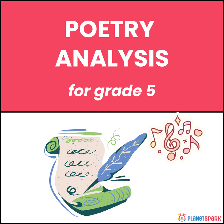 Class 5 English Worksheet on Poetry Analysis