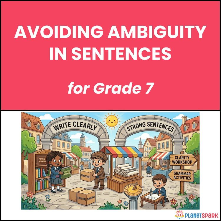 Class 7 Worksheet on Avoiding Ambiguous Sentences
