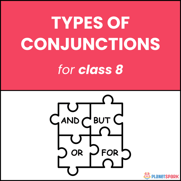 Class 8 Grammar Worksheet on Types of Conjunctions