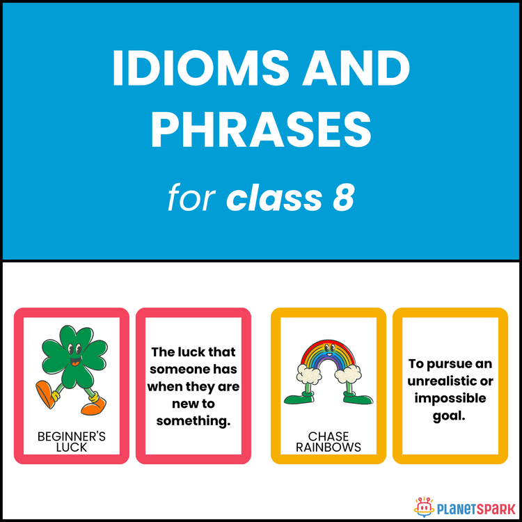 Class 8 Idioms and Phrases Practice Sheet